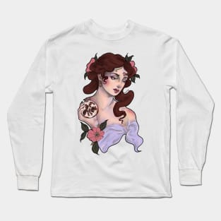 Persephone Pomegranite Long Sleeve T-Shirt